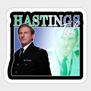 Ted Hastings Retro Tee Sticker